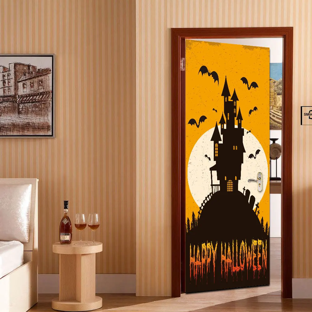 Хэллоуин дверь стикер s для детской комнаты двери Стикеры DIY наклейки домашнего