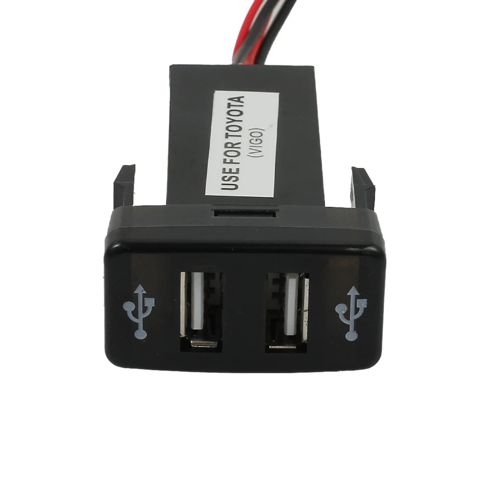 Autooutlet 1.2A/2.1A двойной порт 2 USB 12V в автомобильный разъем Зажигалка зарядное устройство адаптер для Toyota