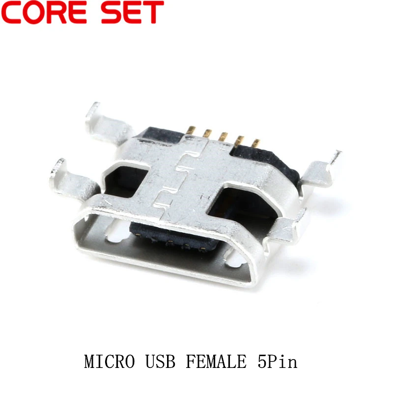 100 шт. разъёмы Micro USB 5pin 5P | Обустройство дома