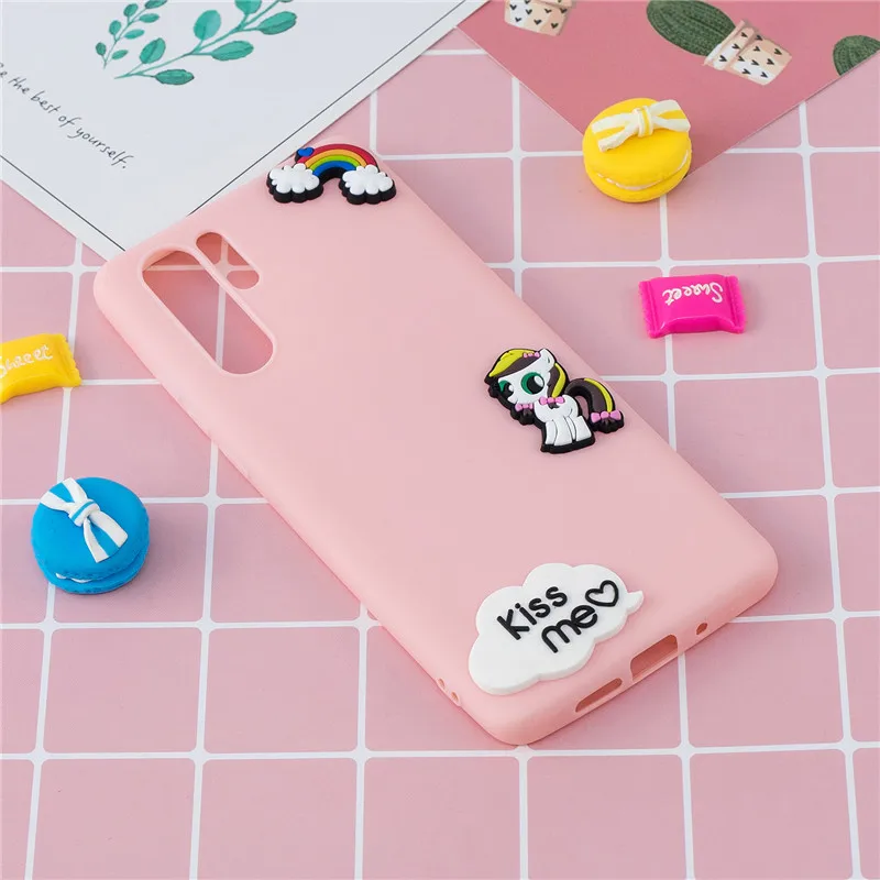 Милый мягкий силиконовый чехол из тпу с 3d-изображением единорога кактуса фруктов