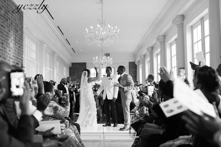 Реальные невесты в африканском стиле размера плюс свадебное платье 2019