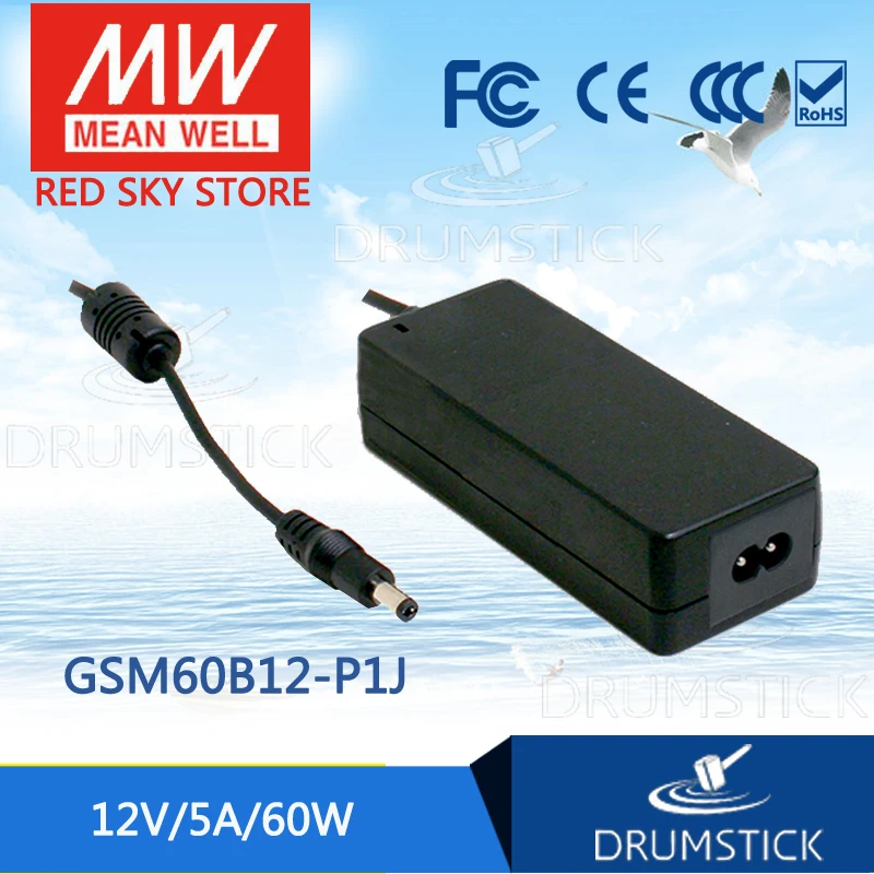 

prosperity MEAN WELL GSM60B12-P1J 12V 5A meanwell GSM60B 12V 60W AC-DC High Reliability Medical Adaptor
