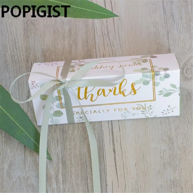 Новая европейская длинная фотобумага с зелеными листьями для вечерние|box with