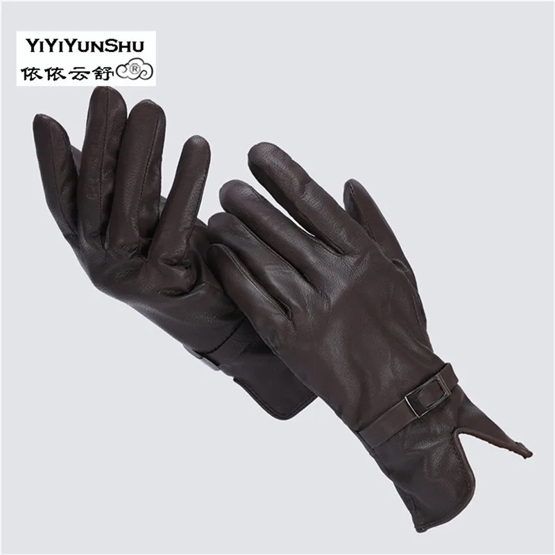 color 4 Yiyyunshu перчатки из натуральной овчины для женщин Натуральная Шерсть Зима Осень теплые меховые перчатки натуральный мех перчатки из натурального меха женские - Цвет: color 4