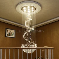 dhl customize duplex stairs crystal chandeliers dia600h1800mm villa hall led light hotel crystal chandeliers jf1297