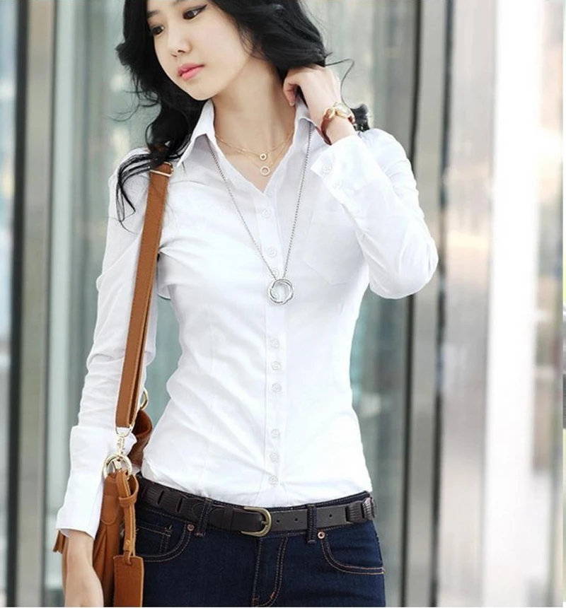 Blusa Feminina женские рубашки белая блузка Топы качественные шифоновые офисные
