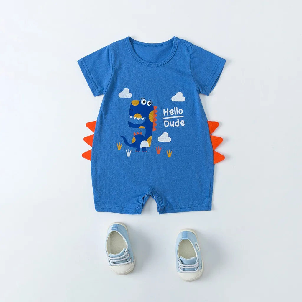 NewbornBaby/детские летние комбинезоны с рисунком для маленьких мальчиков; детская одежда; одежда для малышей; Одежда для новорожденных