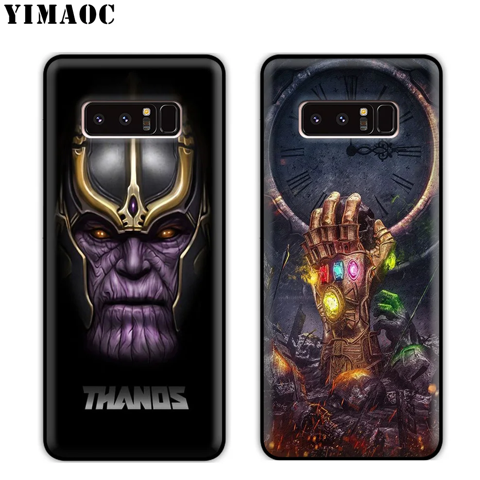 Мягкий силиконовый чехол YIMAOC Thanos marvel для samsung Galaxy S10 S10e S9 S8 Plus S7 S6 Edge J6 |