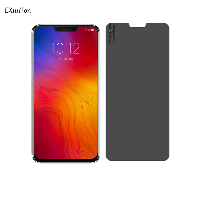EXUNTON антишпионское закаленное стекло для Lenovo Z5 защита экрана конфиденциальности