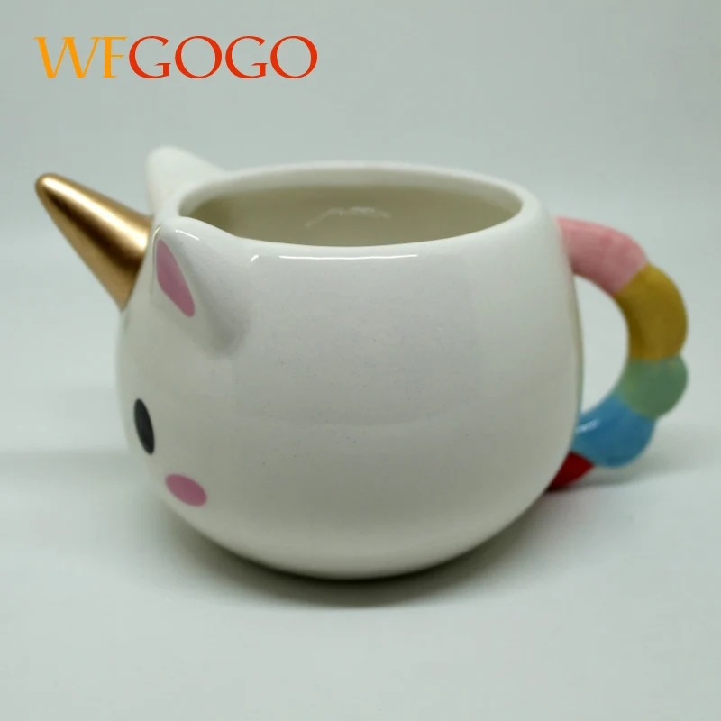 Керамические милые Мультяшные кружки WFGOGO чашка для молока кофе напитков 300 400 мл