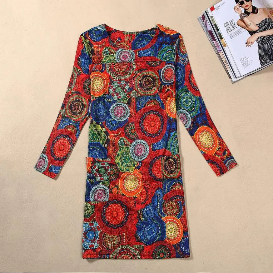 Потрясающее модное платье женская одежда больших размеров Осенняя мода