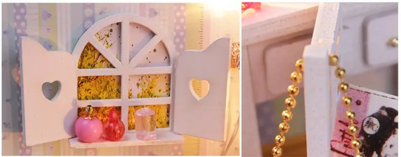 Cutebee кукольный дом мебель миниатюрный кукольный домик DIY миниатюрный дом комната коробка театр игрушки для детей наклейки DIY кукольный домик K