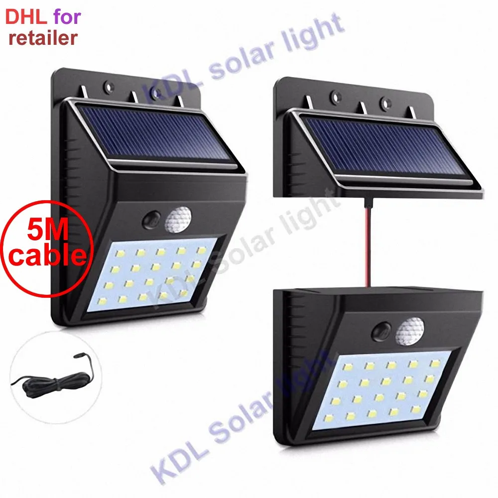 30 led 500lm Солнечный свет раздельный монтаж pIR motion 3 senser новейший 500LUX LED IP Новый 2018 5 м