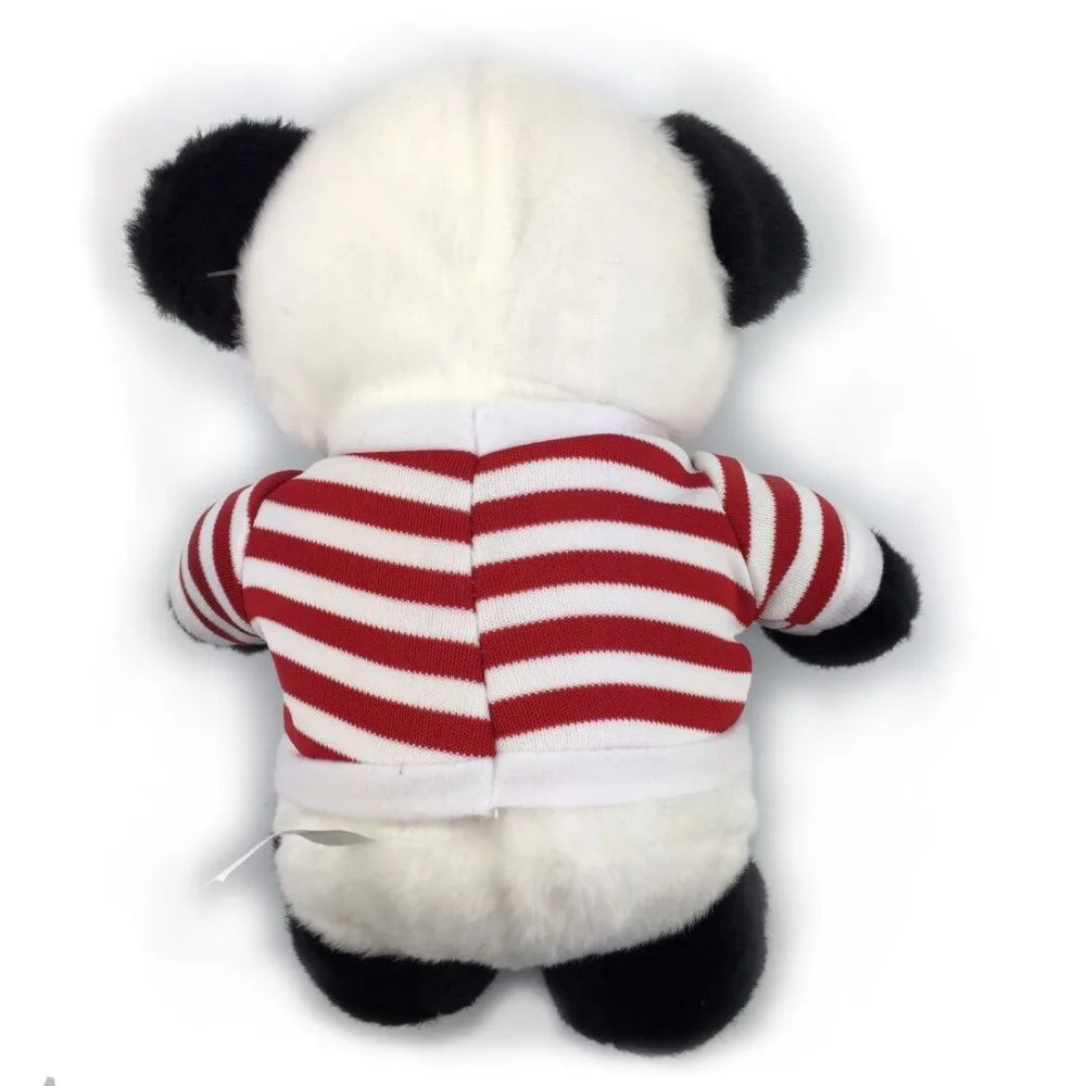 Популярные плюшевые игрушки высокого качества с пандой 30 см красной полосой
