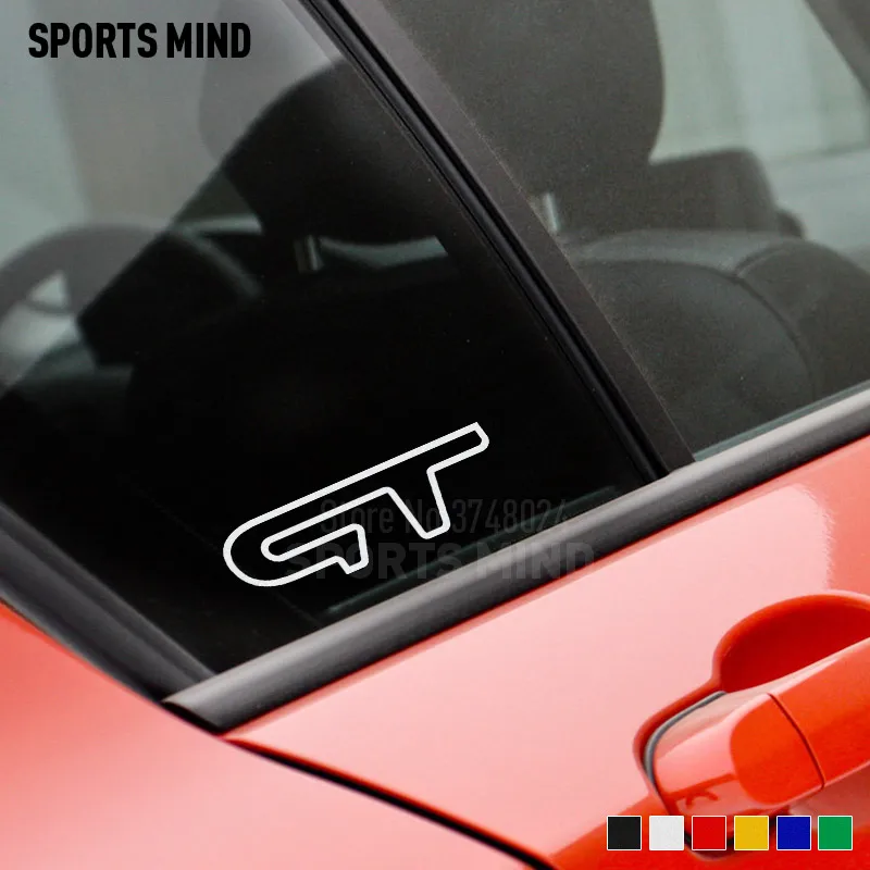 Комплект из 2 предметов спортивные ум автомобиля Стикеры наклейка GT стайлинга