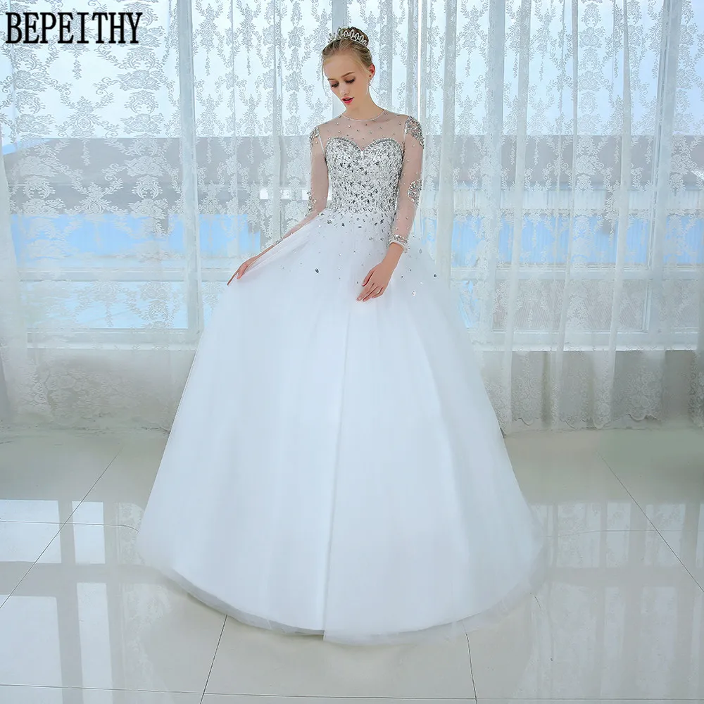 Бальное платье BEPEITHY Casamento с длинным рукавом свадебное 2019 горячая распродажа