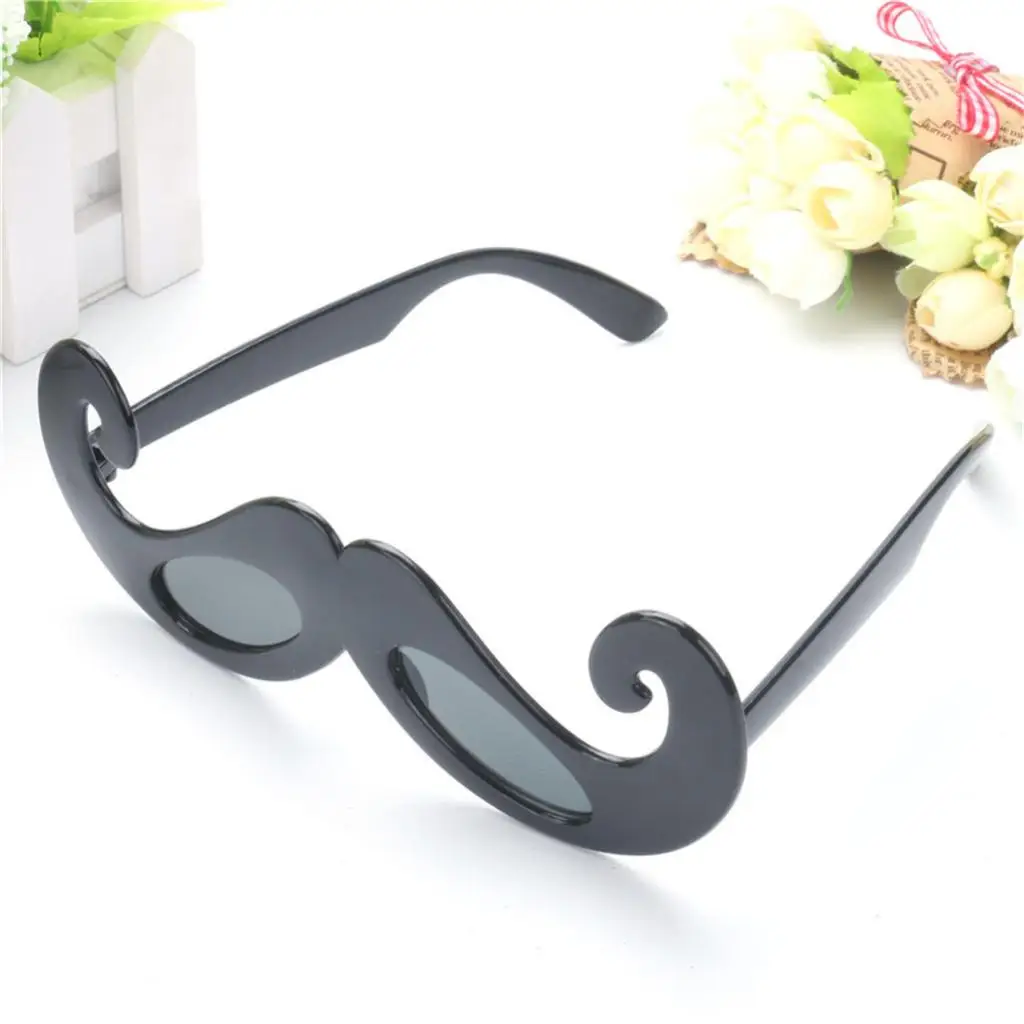 Забавный Черный Новинка усы оправа Очки для глаз реквизит фото Косплей День