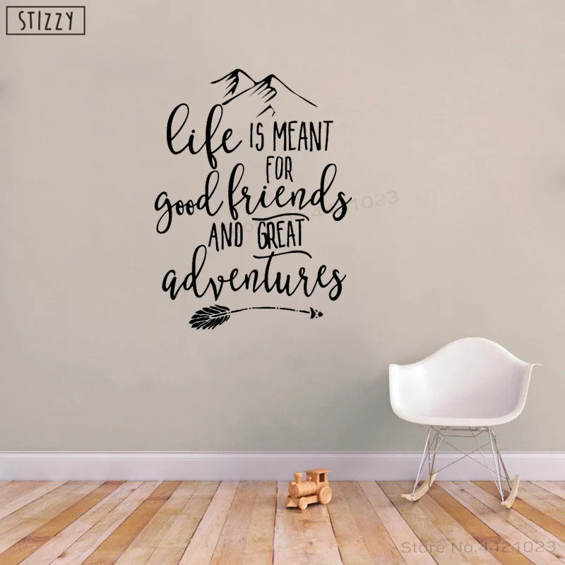 Настенная Наклейка stizzy Adventure проводник виниловые украшения для дома подарки
