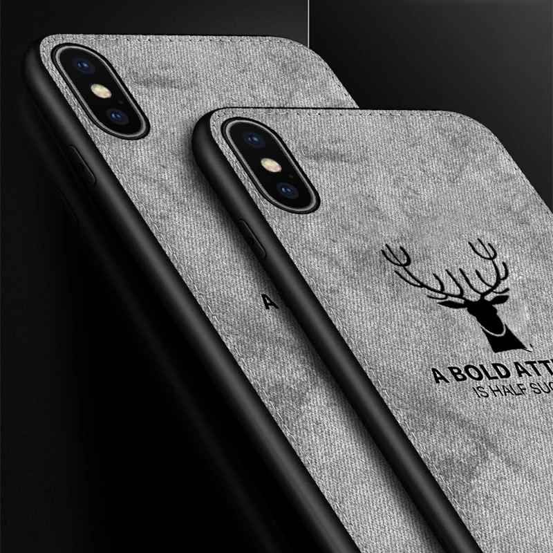 Противоударный тканевый чехол с оленем для Xiaomi Redmi 7 Note 6 Pro 5 Plus Mi 9 SE 8 Lite A1 A2 Max 3 Mix Poco