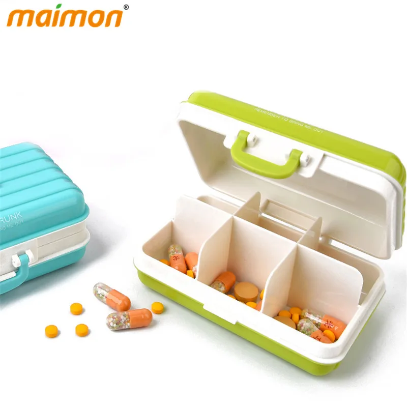 1 шт. портативный чемодан в форме мини контейнер коробка для таблеток ювелирных