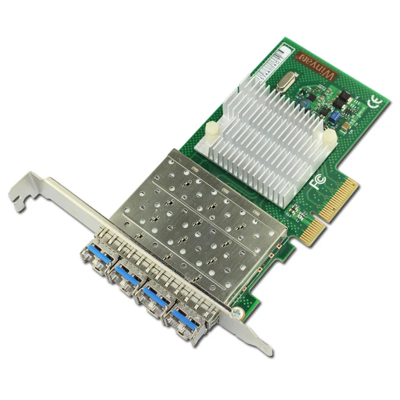 Winyao WYI350LX4 PCI-E X4 четырехъядерный Порт Gigabit Ethernet Lan волоконно-Серверная сетевая