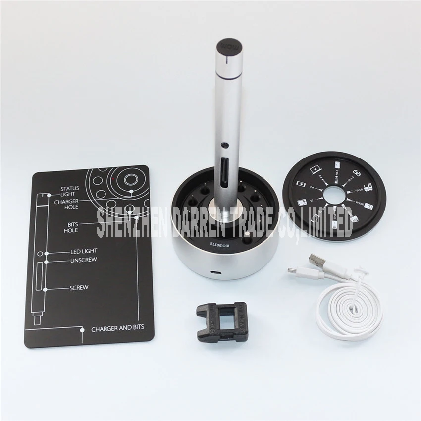 chargeable Electric Screw driver with LED light Forward reverse rotation precision instrument Lithium electric screwdriver | Инструменты