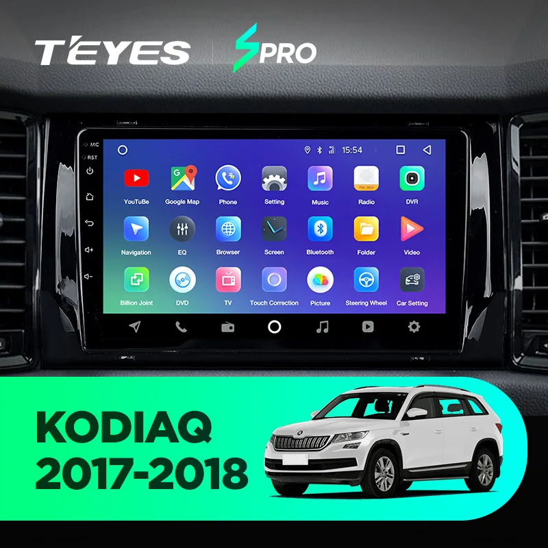 TEYES SPRO Штатная магнитола для Шкода Кодиак Skoda Kodiaq Android 8.1, до 8-ЯДЕР, до 4+ 64ГБ 32EQ+ DSP 2DIN автомагнитола 2 DIN DVD GPS мультимедиа автомобиля головное устройство