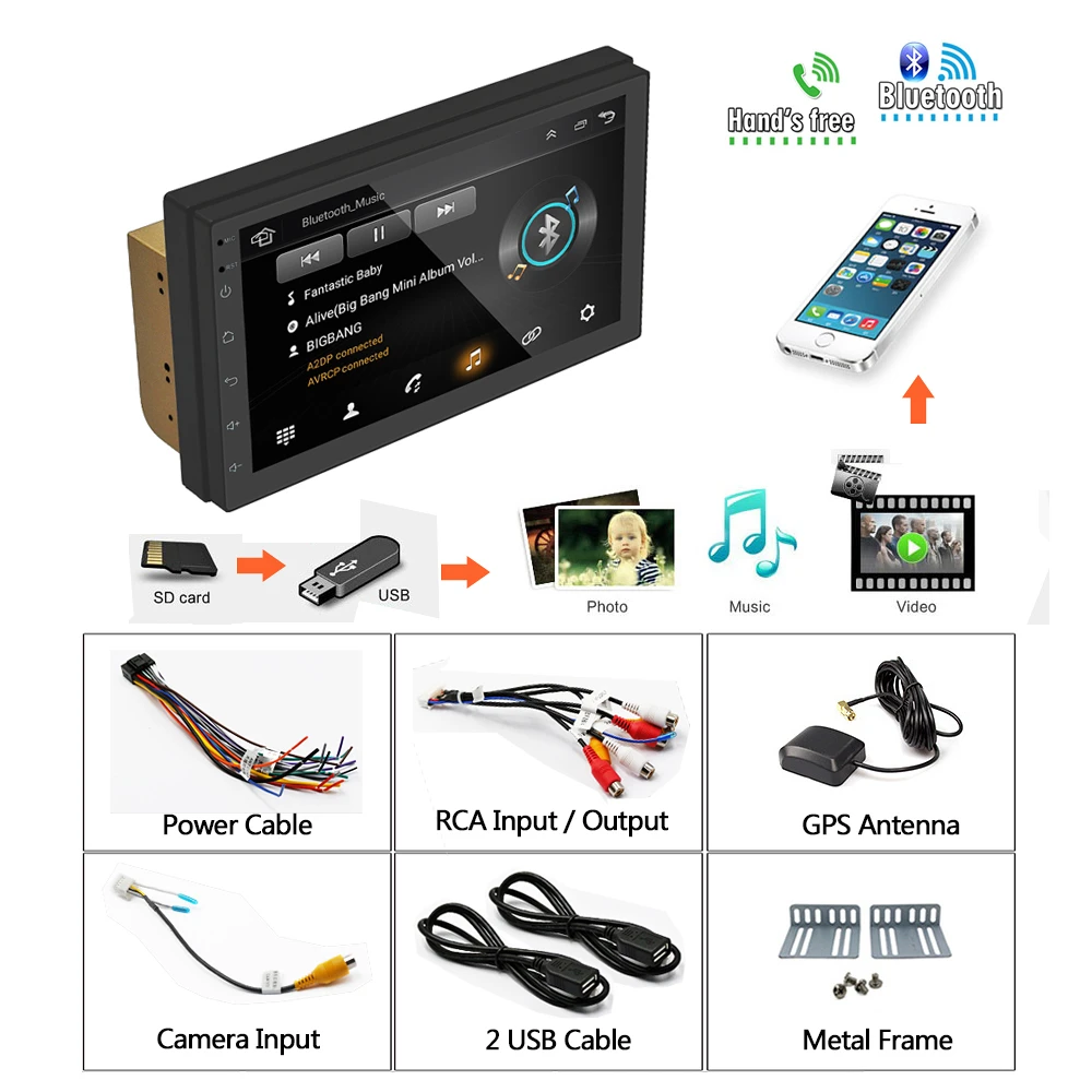 Dealcoo 2Din автомобильное радио 2 Din gps радиоприемник для android Кассетный рекордер din