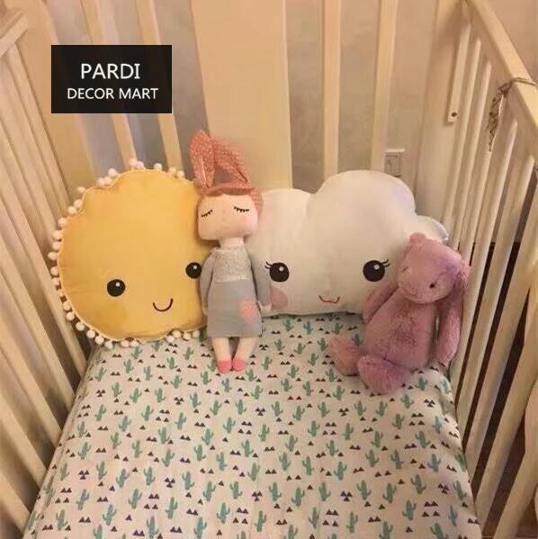 Детская Милая подушка для девочек Маленькая сна хлопковая мягкая украшение