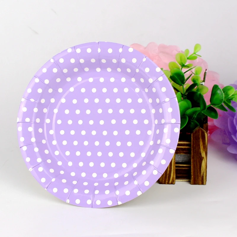 10 шт./Лот одноразовая посуда в горошек|supplies party| |