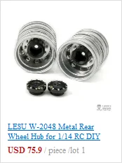 1 пара LESU узкие резиновые шины C 1/14 RC DIY автомобиль тягач Tmy модель часть TH02597