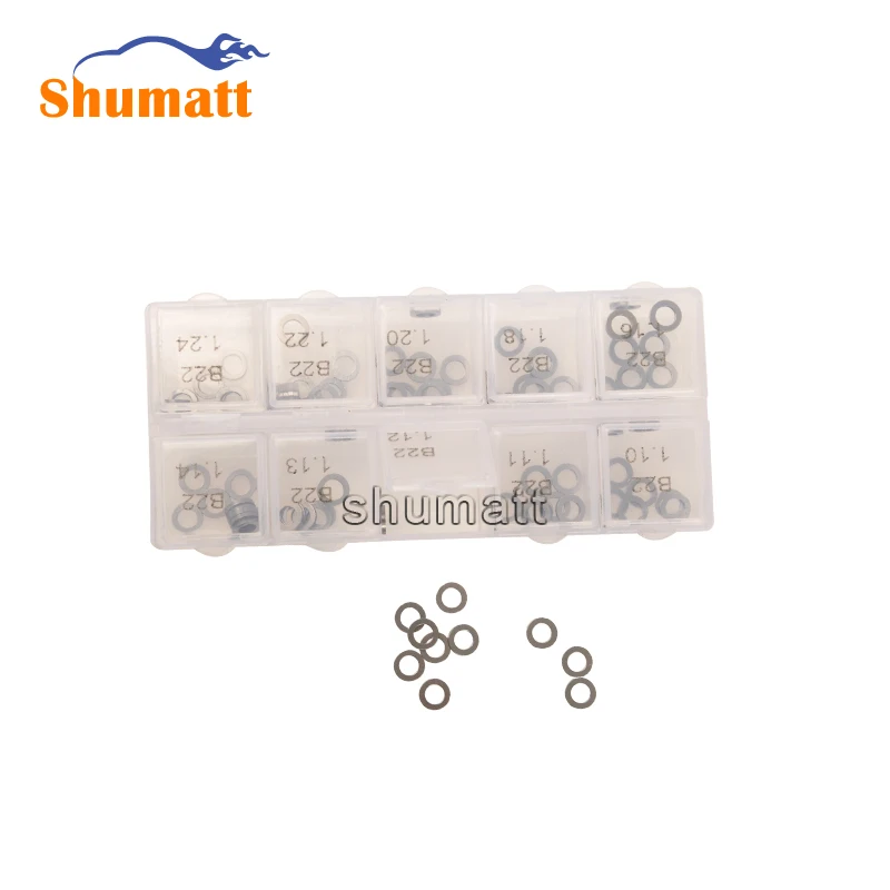 600 шт инжектор Common Rail Регулировочная прокладка шайбы комплект ремонтных