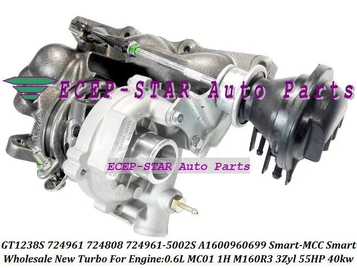 GT1238S 724961 724808 0002 0001 A1600960599 160096069 турбо для Smart MCC 0.6L MC01 1H M160R3 3Zyl 55HP 40kw|smart phone solar charger|smart
