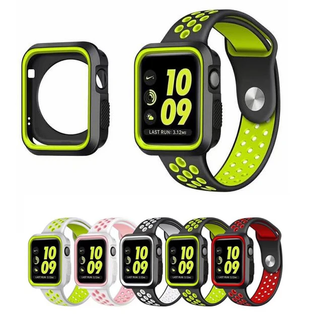 Новое поступление силиконовый спортивный ремешок для Apple Watch iwatch Band 38 мм 42 40 44