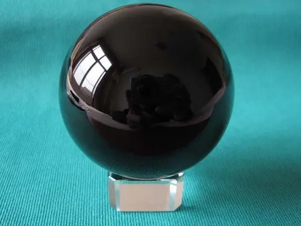 Натуральный обсидиан кварцевый шар 2 0 дюймов Хрустальная Сфера Orb целебная +