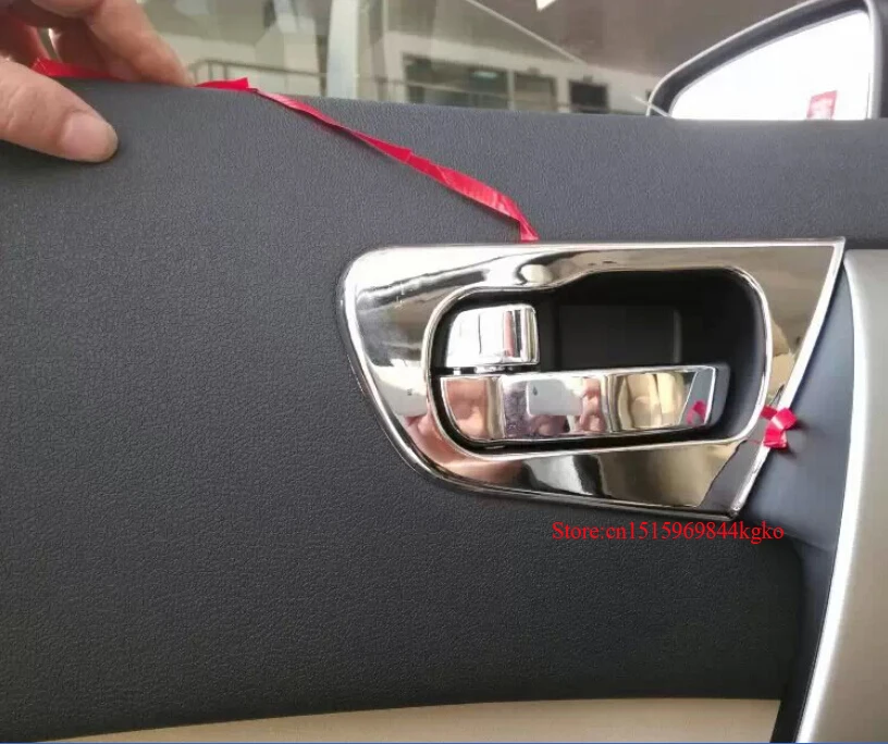 4 шт. АБС пластик хромированная внутри дверная ручка рамка Накладка для nissan Qashqai