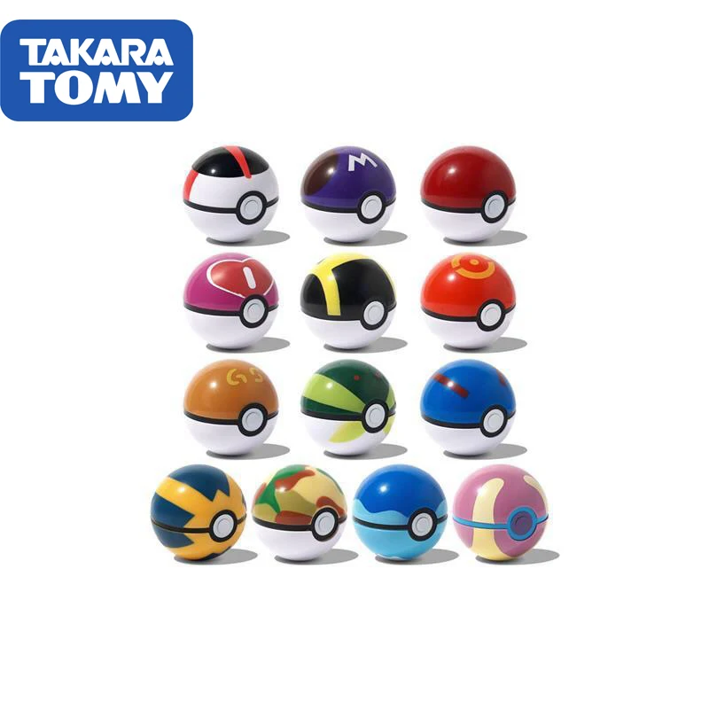 Takara Tomy Покемон Аниме игра мяч + 1 шт Случайные игрушки Фигурки косплей забавная