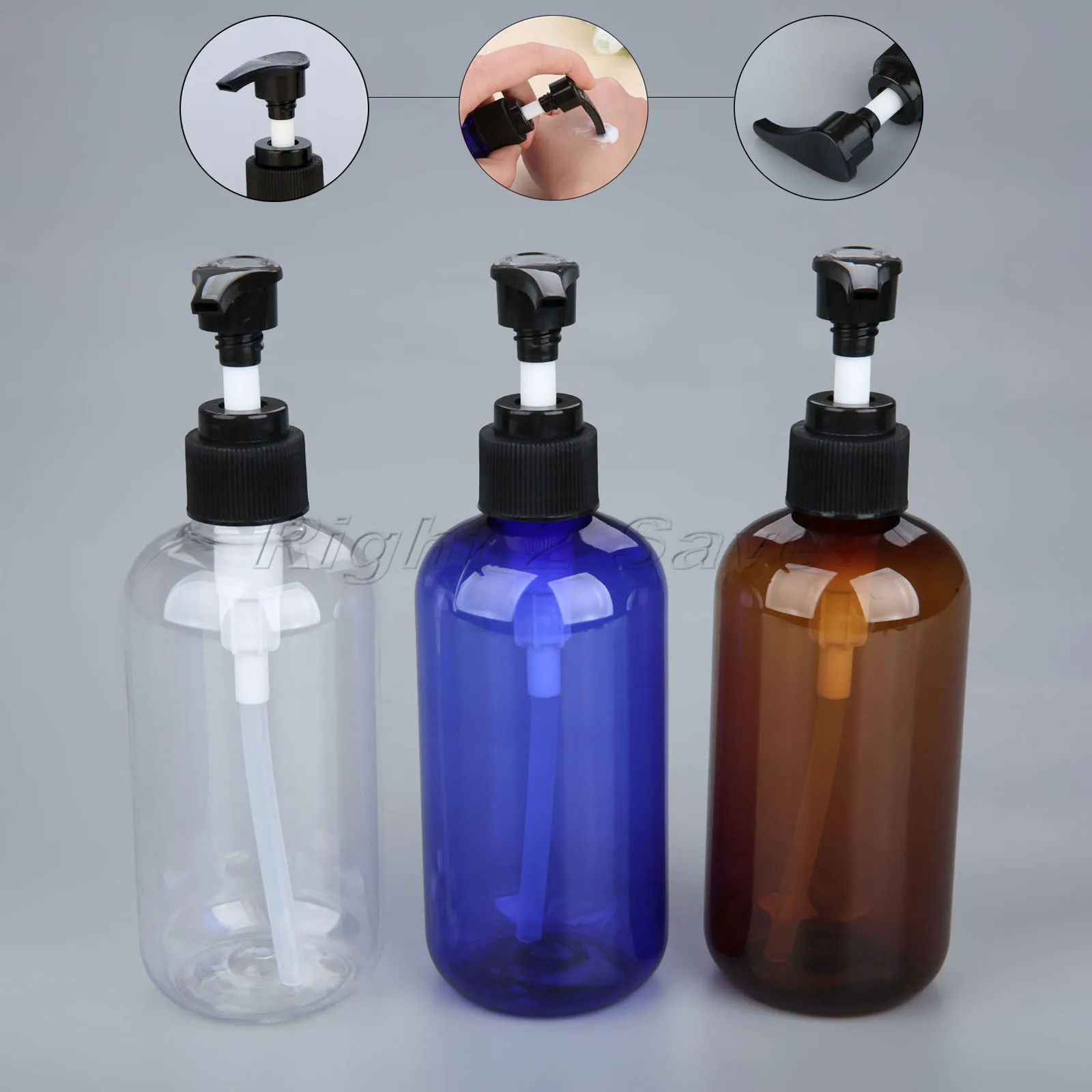 Пластиковые бутылочки с насосом для домашних животных 250 мл косметика