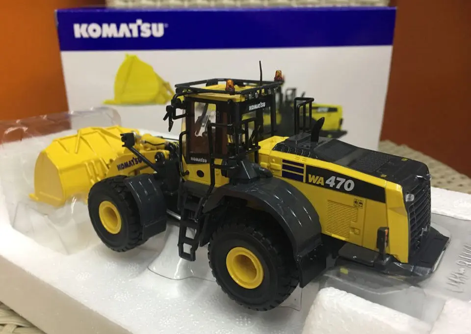 Литая Игрушечная модель 1:50 масштаб UH8114 колесный погрузчик строительные