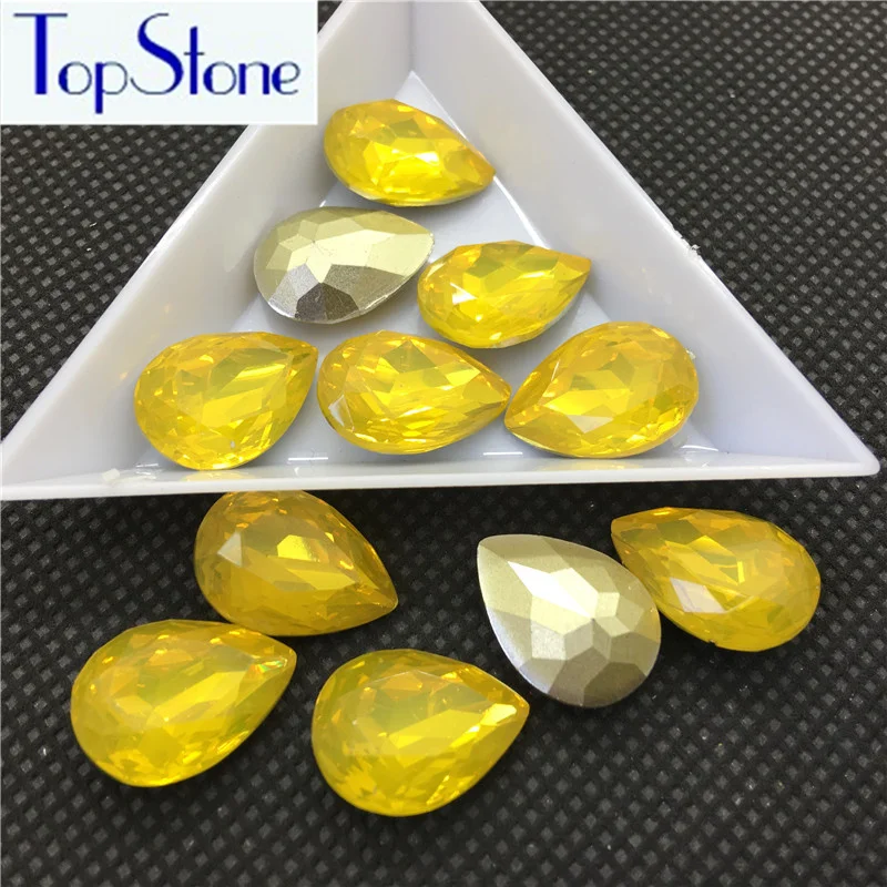 Опалы из полимера TopStone 50 шт. 13x18 10x14 мм каплевидные камни для изготовления платьев