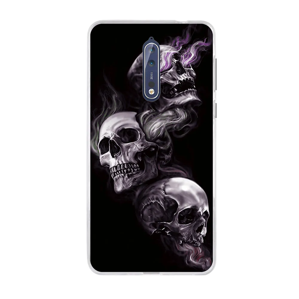 Силиконовый чехол для телефона Nokia 8 защитный чехлы из ТПУ бампер 5 3 дюйма сумка |