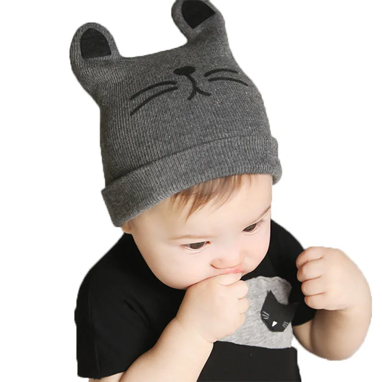 2020 модная зимняя Корейская шапка для новорожденных Вязаная Шерстяная детская с
