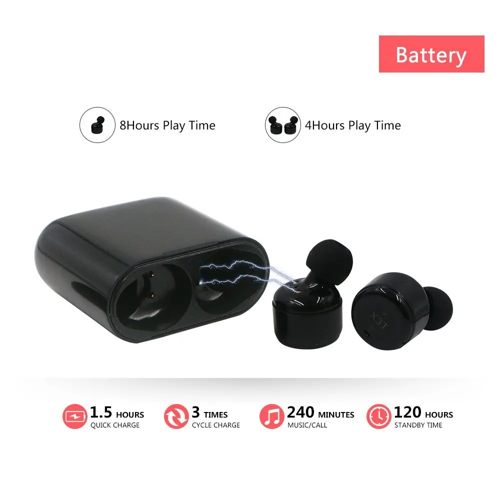 X3T bluetooth гарнитура TWS touch CSR4.2 наушники|Наушники и гарнитуры| |