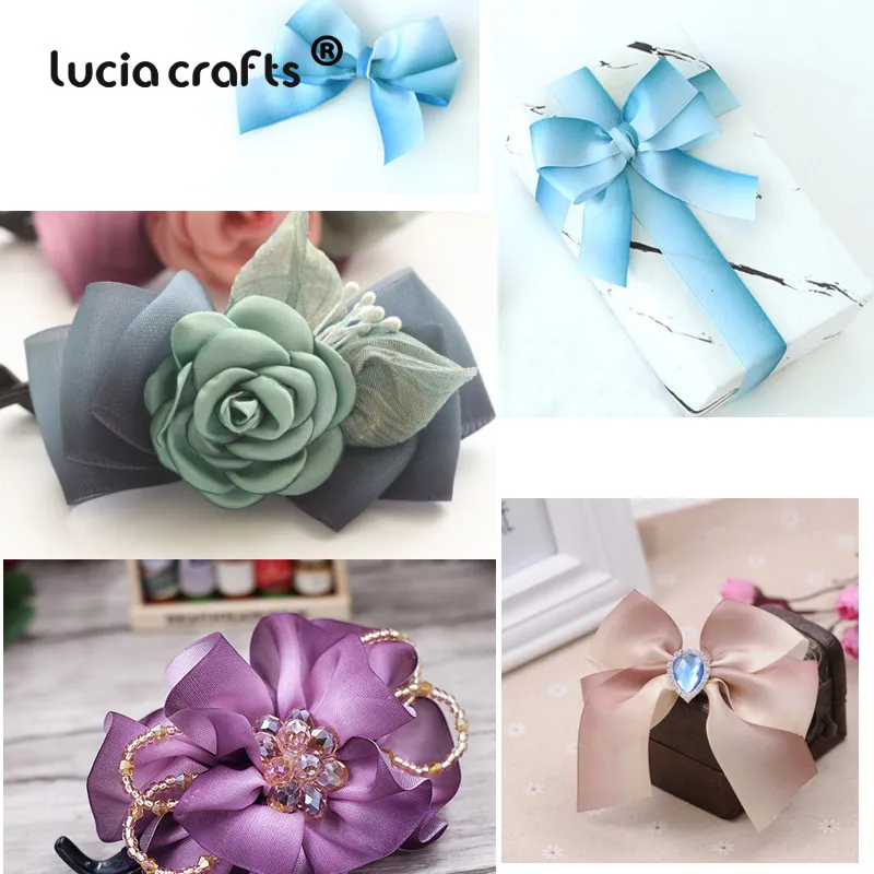 Lucia crafts 6 ярдов много вариантов печатные корсажные ленты лук Ремесло DIY Швейные материалы ручной работы аксессуары S0309