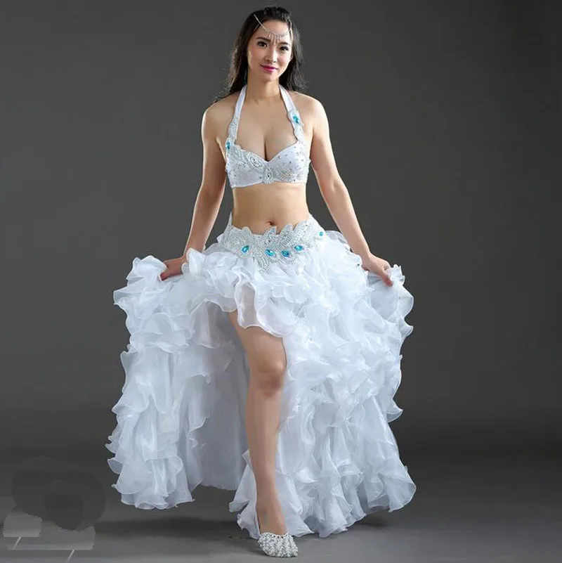 Высококачественный роскошный костюм для танца живота красивые костюмы из бисера