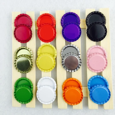 12 Color Mixed 25 шт 33*33 мм цветная Круглая Плоская бутылочная шапочка для волос, ожерелье с бантом, аксессуары 25 мм~ 25,4 мм внутри - Цвет: 12 Color Mixed