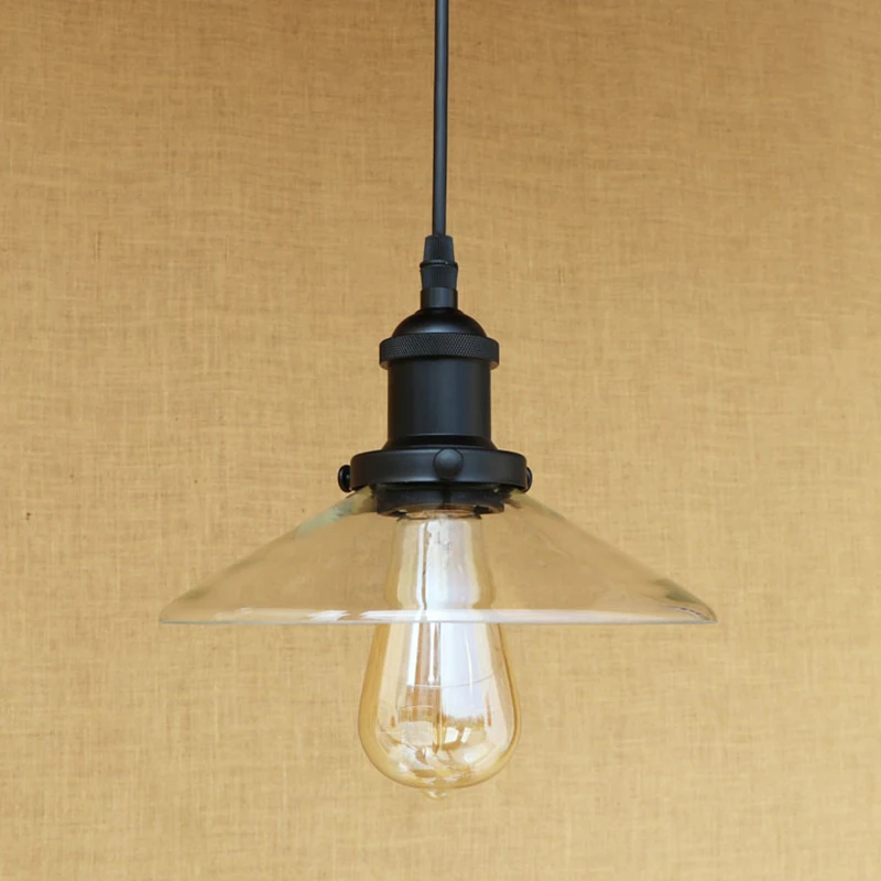 Современная светодиодная стеклянная Подвесная лампа в стиле ретро винтажный