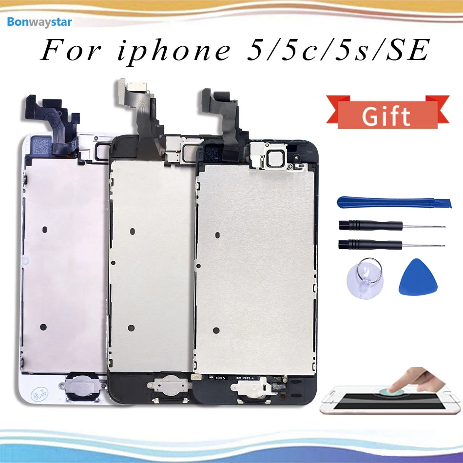 Полная сборка ЖК дисплей для iPhone 5S 6s se 6 сенсорный экран дигитайзер Замена с