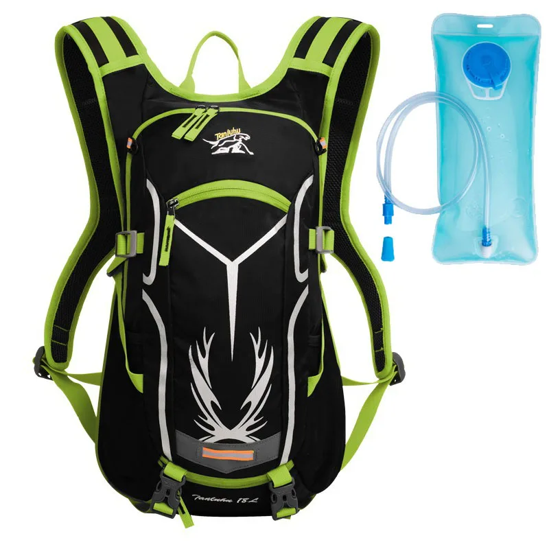 with water bag 15л велосипедный рюкзак для воды Водонепроницаемый рюкзак для скалолазания рюкзак для спорта на открытом воздухе Дорожная сумка для воды для кемпинга походная сумка - Цвет: with water bag