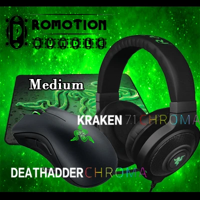 Razer Deathadder chroma игровая мышь + Kraken 7 1 Chroma гарнитура подарок игровой коврик для мыши